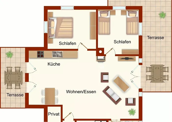 Lejlighed Arkonablick Og, Helle Mit Balkon Meerblick Und Eigenem Eingezaeuntem Garten Hunde Herzlich Willkommen Glowe